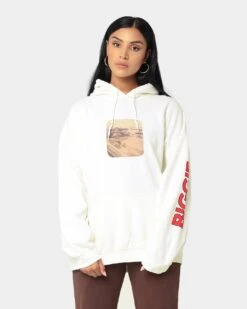Notorious B.I.G Baby Car Hoodie Off White -Mitchell & Ness Shop 08000727 YO007 womens 010