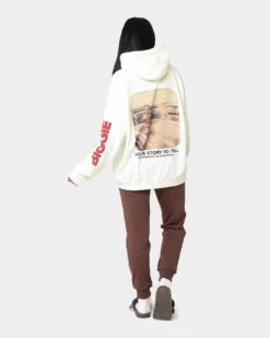 Notorious B.I.G Baby Car Hoodie Off White -Mitchell & Ness Shop 08000727 YO007 womens 020