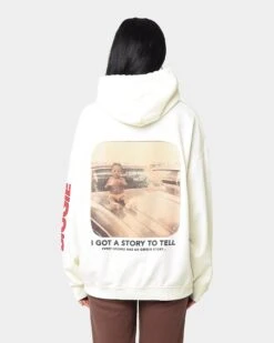 Notorious B.I.G Baby Car Hoodie Off White -Mitchell & Ness Shop 08000727 YO007 womens 040