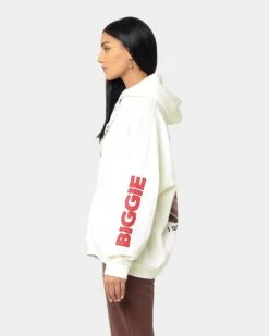 Notorious B.I.G Baby Car Hoodie Off White -Mitchell & Ness Shop 08000727 YO007 womens 060
