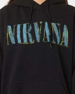 Nirvana Nevermind Hoodie Black Wash 4 Nirvana Nevermind Hoodie Black Wash -Mitchell & Ness Shop 08000783 YB295 womens 0030