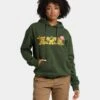Guns N Roses Gun Logo Hoodie Forest Green 1 Guns N Roses Gun Logo Hoodie Forest Green -Mitchell & Ness Shop 08000789 YF006 womens 0010