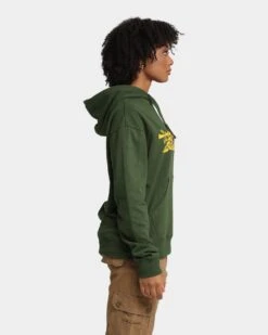 Guns N Roses Gun Logo Hoodie Forest Green -Mitchell & Ness Shop 08000789 YF006 womens 0050