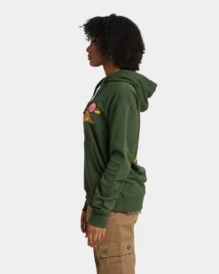 Guns N Roses Gun Logo Hoodie Forest Green -Mitchell & Ness Shop 08000789 YF006 womens 0060