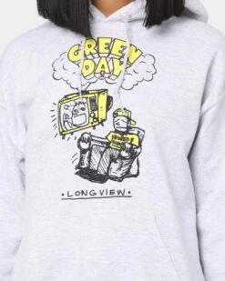 Green Day Longview Doodle Hoodie Off White -Mitchell & Ness Shop 08000841 YO007 womens 0030