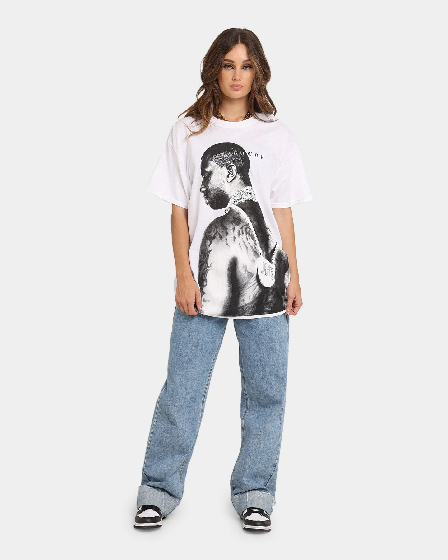 Gucci Mane Old Guwop T-Shirt White Gucci Mane Old Guwop T-Shirt White -Mitchell & Ness Shop 08000914 YW100 womens 0020