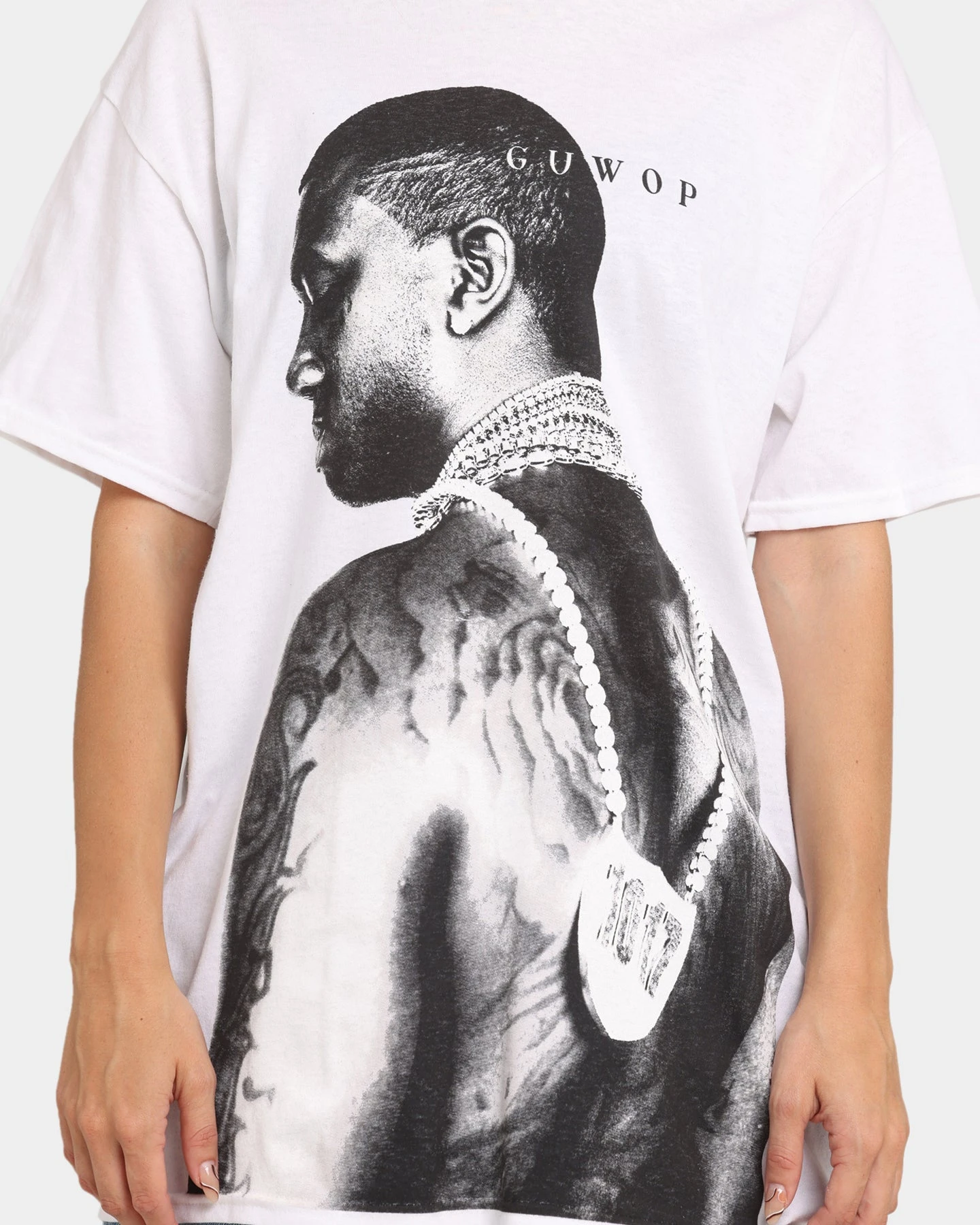 Gucci Mane Old Guwop T-Shirt White Gucci Mane Old Guwop T-Shirt White -Mitchell & Ness Shop 08000914 YW100 womens 0030