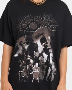 My Chemical Romance On Parade T-Shirt Black -Mitchell & Ness Shop 08000915 YB001 womens 0030