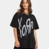 Korn Korn T-Shirt Black -Mitchell & Ness Shop 08000917 YB001 womens 0010