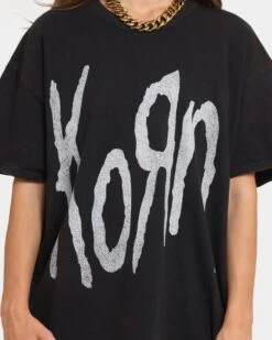 Korn Korn T-Shirt Black 4 Korn Korn T-Shirt Black -Mitchell & Ness Shop 08000917 YB001 womens 0030
