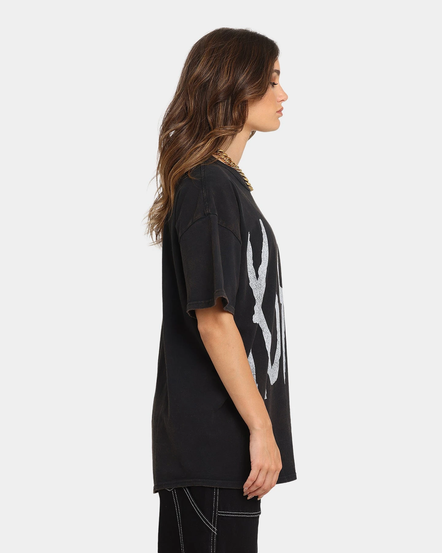 Korn Korn T-Shirt Black Korn Korn T-Shirt Black -Mitchell & Ness Shop 08000917 YB001 womens 0050