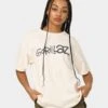 Gorillaz Writing Logo T-Shirt Off White -Mitchell & Ness Shop 08000934 YO007 womens 0010