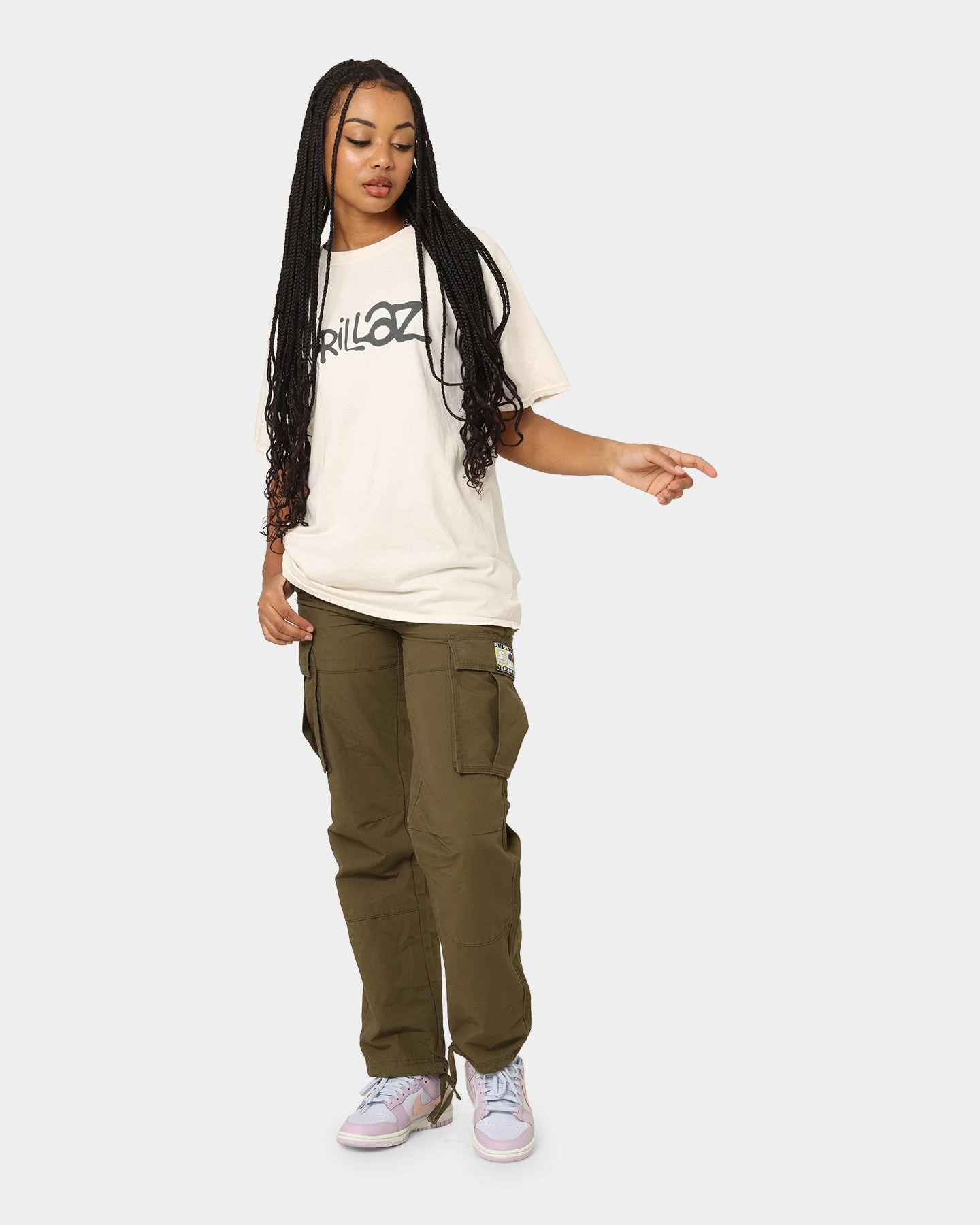 Gorillaz Writing Logo T-Shirt Off White Gorillaz Writing Logo T-Shirt Off White -Mitchell & Ness Shop 08000934 YO007 womens 0020