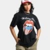 The Rolling Stones American Tour 1981 T-Shirt Black Wash -Mitchell & Ness Shop 08000945 YB295 womens 0010