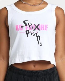 Sex Pistols Women's No Future Tank White -Mitchell & Ness Shop 08000953 YW100 womens 0030