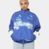 Brockhampton Flame Racing Jacket Royal Blue -Mitchell & Ness Shop 08000967 YR189 womens 0010
