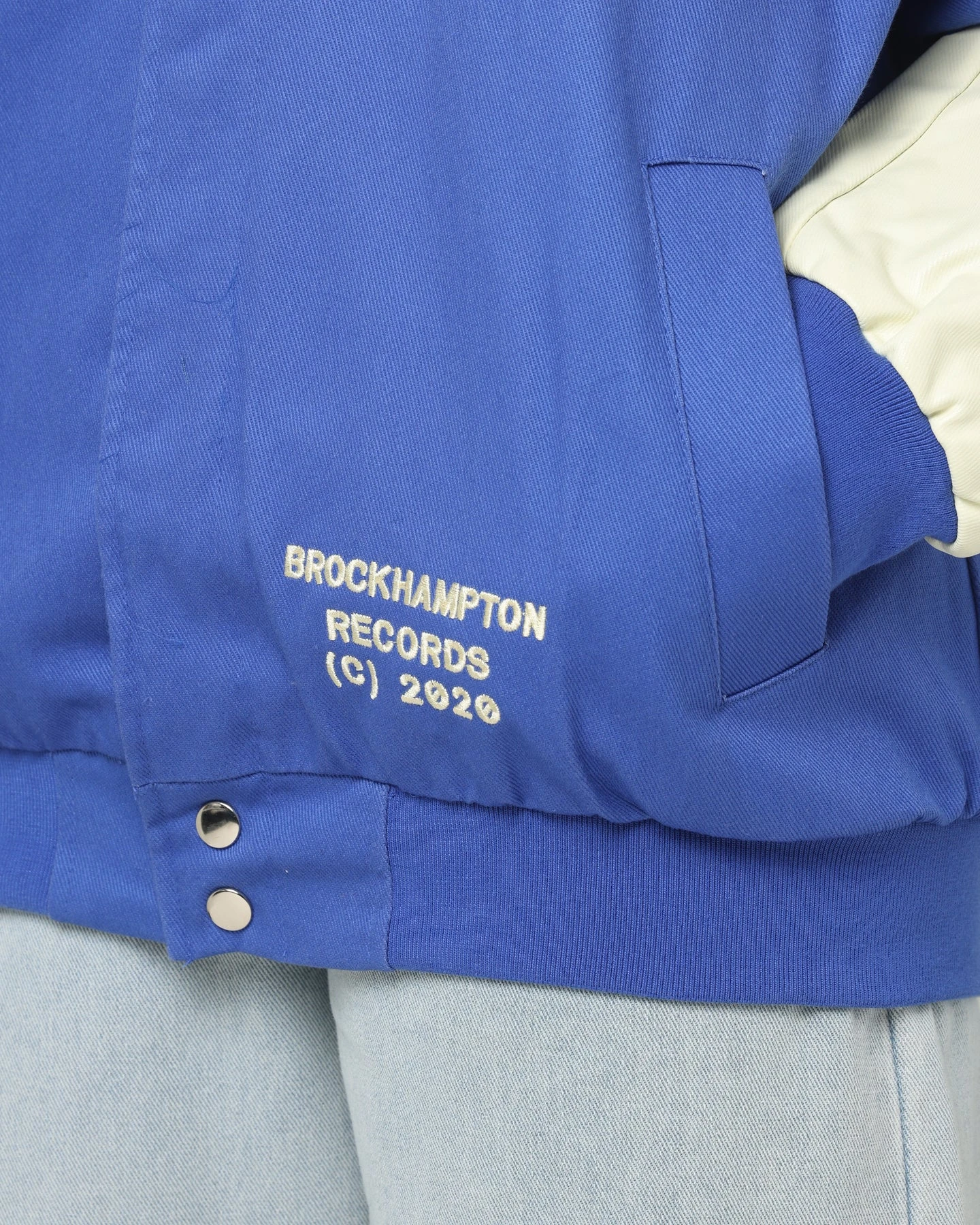 Brockhampton Flame Racing Jacket Royal Blue Brockhampton Flame Racing Jacket Royal Blue -Mitchell & Ness Shop 08000967 YR189 womens 0090