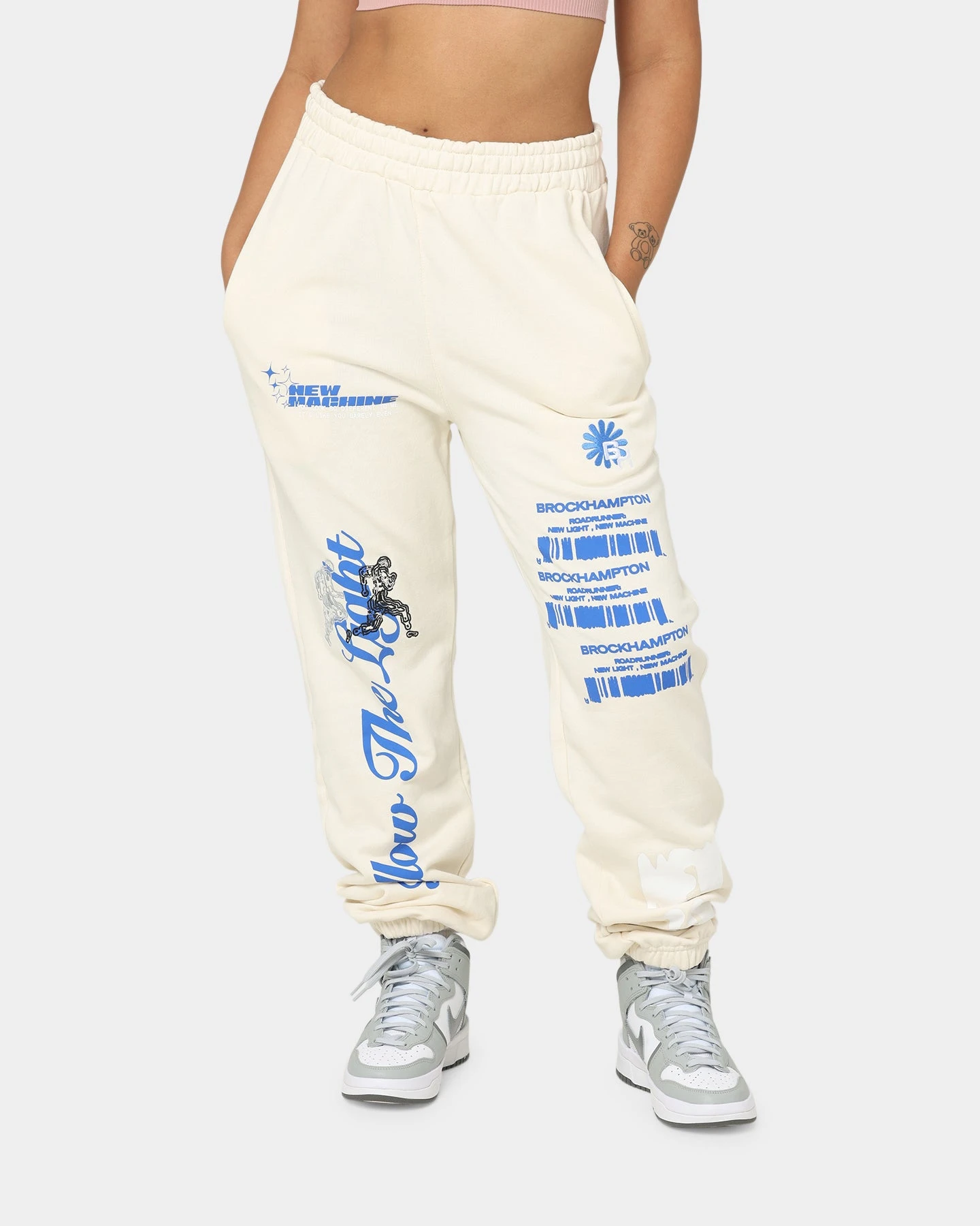 Brockhampton New Light Track Pants Off White Brockhampton New Light Track Pants Off White -Mitchell & Ness Shop 08000969 YO007 womens 0010