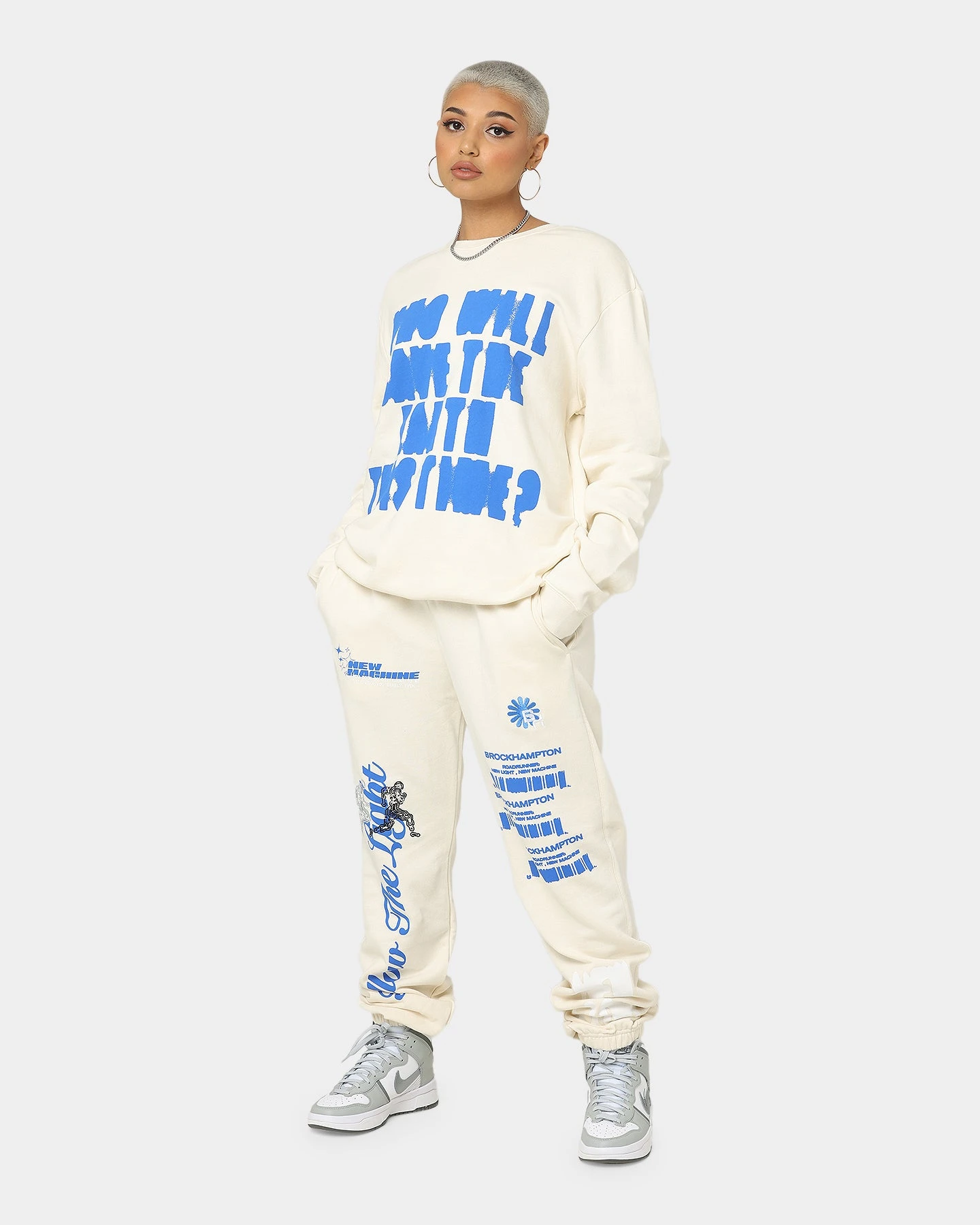 Brockhampton New Light Track Pants Off White Brockhampton New Light Track Pants Off White -Mitchell & Ness Shop 08000969 YO007 womens 0020