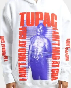 Tupac I Ain't Mad At Cha Hoodie White -Mitchell & Ness Shop 08000982 YW100 womens 0030