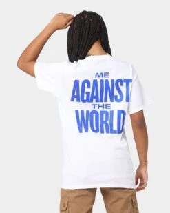 Tupac Me Against The World T-Shirt White -Mitchell & Ness Shop 08000986 YW100 womens 0080