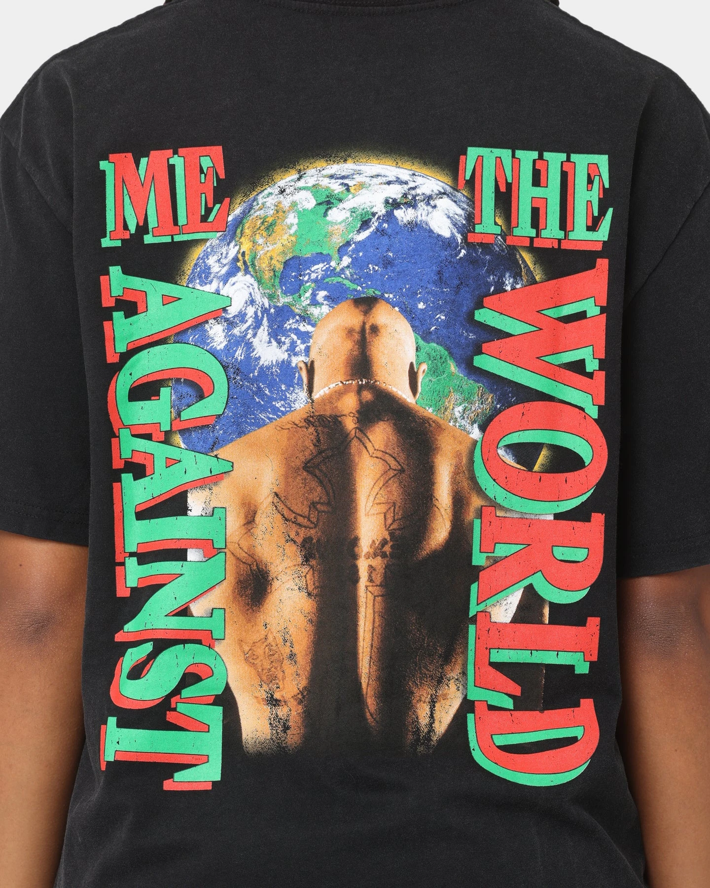 Tupac Forever T-Shirt Black Wash Tupac Forever T-Shirt Black Wash -Mitchell & Ness Shop 08000987 YB295 womens 0040