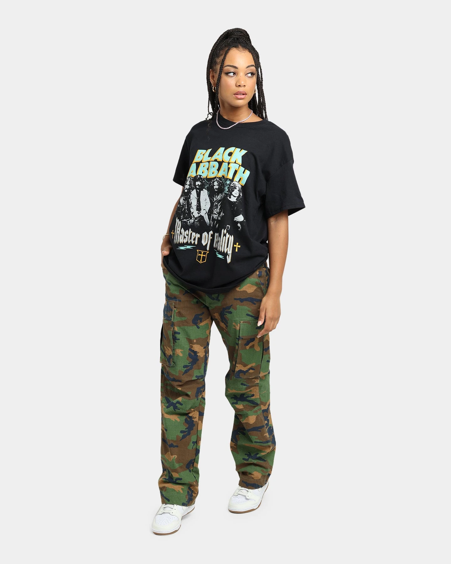 Black Sabbath Master Of Reality Vintage T-Shirt Black Black Sabbath Master Of Reality Vintage T-Shirt Black -Mitchell & Ness Shop 08000993 YB001 womens 0020