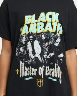 Black Sabbath Master Of Reality Vintage T-Shirt Black 4 Black Sabbath Master Of Reality Vintage T-Shirt Black -Mitchell & Ness Shop 08000993 YB001 womens 0030