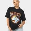 Doja Cat Planet Her Space T-Shirt Black Wash -Mitchell & Ness Shop 08000994 YB295 womens 0010