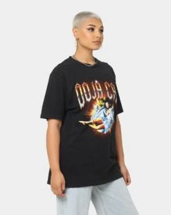 Doja Cat Planet Her Space T-Shirt Black Wash -Mitchell & Ness Shop 08000994 YB295 womens 0050