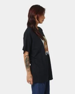 Nas One Mic T-Shirt Black -Mitchell & Ness Shop 08001002 YB001 womens 0050