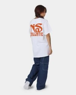 Nas Stillmatic T-Shirt White -Mitchell & Ness Shop 08001010 YW100 womens 0020