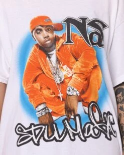 Nas Stillmatic Retro T-Shirt Black -Mitchell & Ness Shop 08001015 YW100 womens 0030