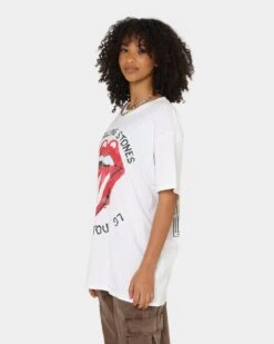 The Rolling Stones Bridges To Babylon '97 T-Shirt White -Mitchell & Ness Shop 08001040 YW100 womens 0070