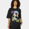 Tupac Cali Love T-Shirt Washed Black 1 Tupac Cali Love T-Shirt Washed Black -Mitchell & Ness Shop 08001041 YW607 womens 0010