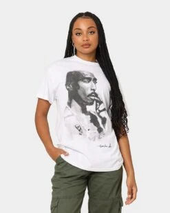 TUPAC Keep Ya Head Up T-Shirt White