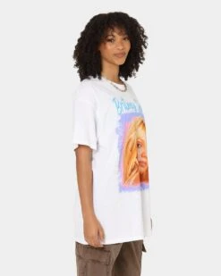 Britney Spears 80s Pastel T-Shirt White 6 Britney Spears 80s Pastel T-Shirt White -Mitchell & Ness Shop 08001051 YW100 womens 0050
