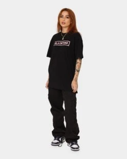 Black Pink Black Pink Album T-Shirt Washed Black -Mitchell & Ness Shop 08001052 YW607 womens 0030