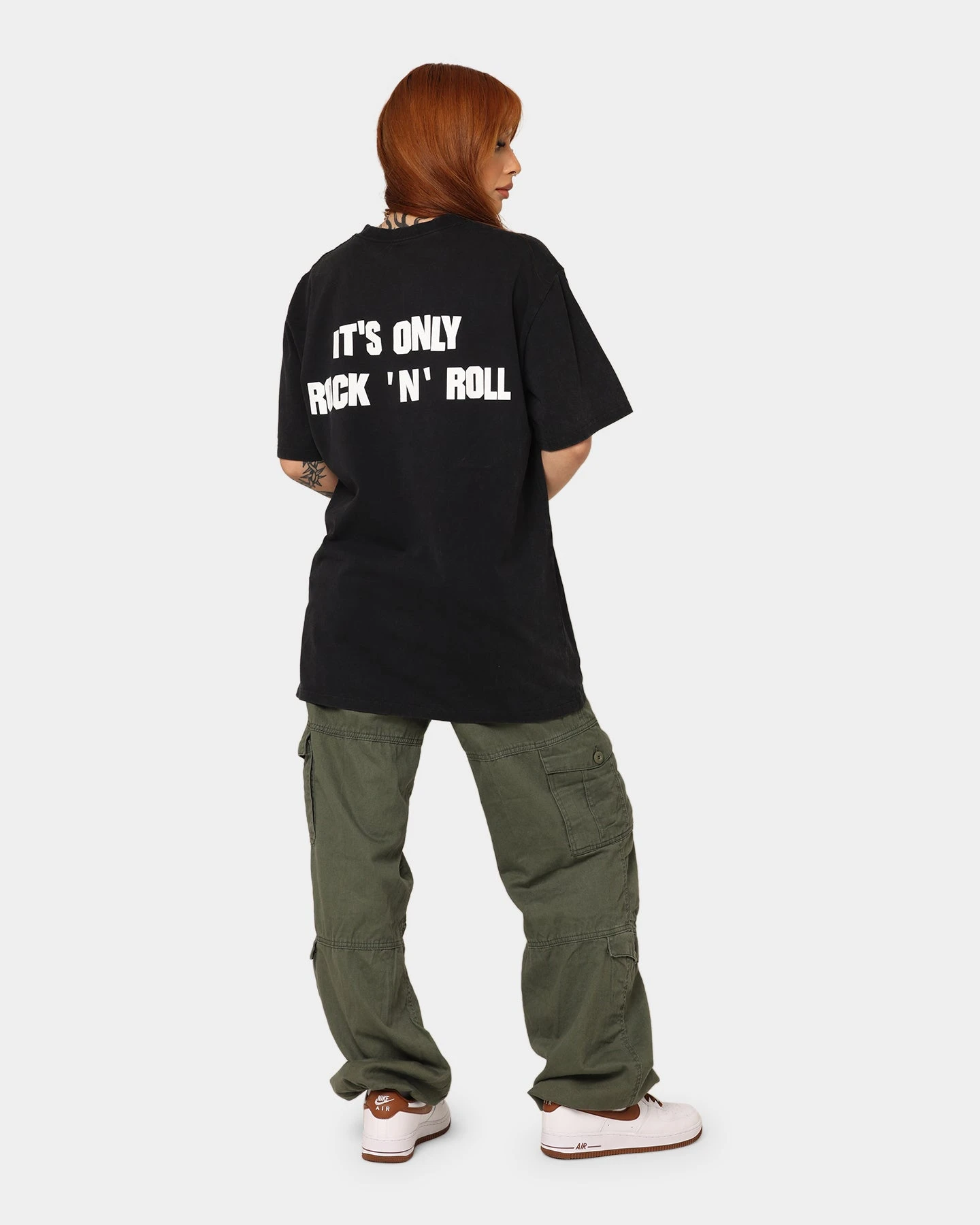 The Rolling Stones Watercolour Tongue Vintage T-Shirt Washed Black The Rolling Stones Watercolour Tongue Vintage T-Shirt Washed Black -Mitchell & Ness Shop 08001055 YW607 womens 0080