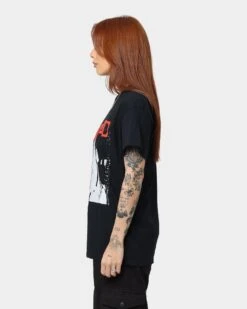 YUNGBLUD Universal Music X YUNGBLUD Stencil Photo T-Shirt Black -Mitchell & Ness Shop 08001075 YB001 womens 0060