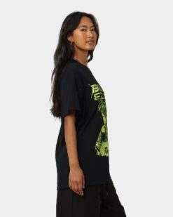 Billie Eilish Illustration T-Shirt Black -Mitchell & Ness Shop 08001143 YB001 womens 0050