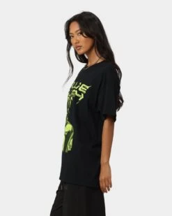Billie Eilish Illustration T-Shirt Black -Mitchell & Ness Shop 08001143 YB001 womens 0060