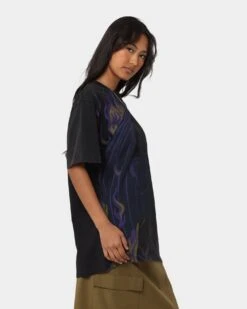 Disney Chernabog Vintage T-Shirt Washed Black -Mitchell & Ness Shop 08001158 YW607 womens 0050