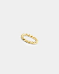 Raising Hell Women's Braided Ring Gold -Mitchell & Ness Shop 09000544 YG200 default 0040