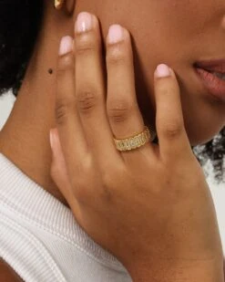 Raising Hell Women's Light Catcher Ring Gold -Mitchell & Ness Shop 09000545 YG200 womens 0015