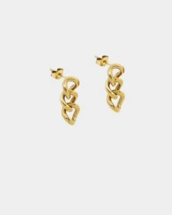 Raising Hell Miami Link Earrings Gold -Mitchell & Ness Shop 09000546 YG200 default 0020
