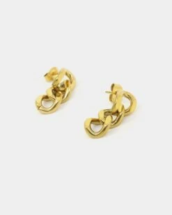 Raising Hell Miami Link Earrings Gold -Mitchell & Ness Shop 09000546 YG200 default 0030