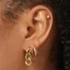 Raising Hell Miami Link Earrings Gold