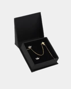 Raising Hell Women's Adina Cross Earrings Chain Iced Gold -Mitchell & Ness Shop 09000606 YI026 default 0060