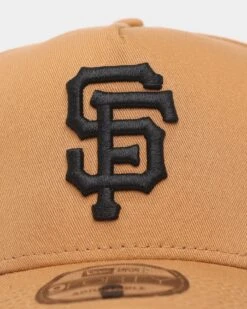 New Era San Francisco Giants 9FORTY A-Frame Snapback Wheat 7 New Era San Francisco Giants 9FORTY A-Frame Snapback Wheat -Mitchell & Ness Shop 191322923853 default 0045